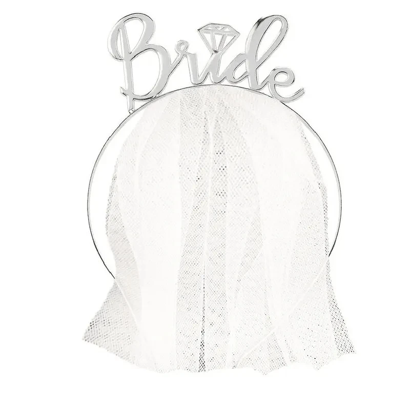 Повязка на голову для невесты корона тиара фата бахин выходных девочек девичника