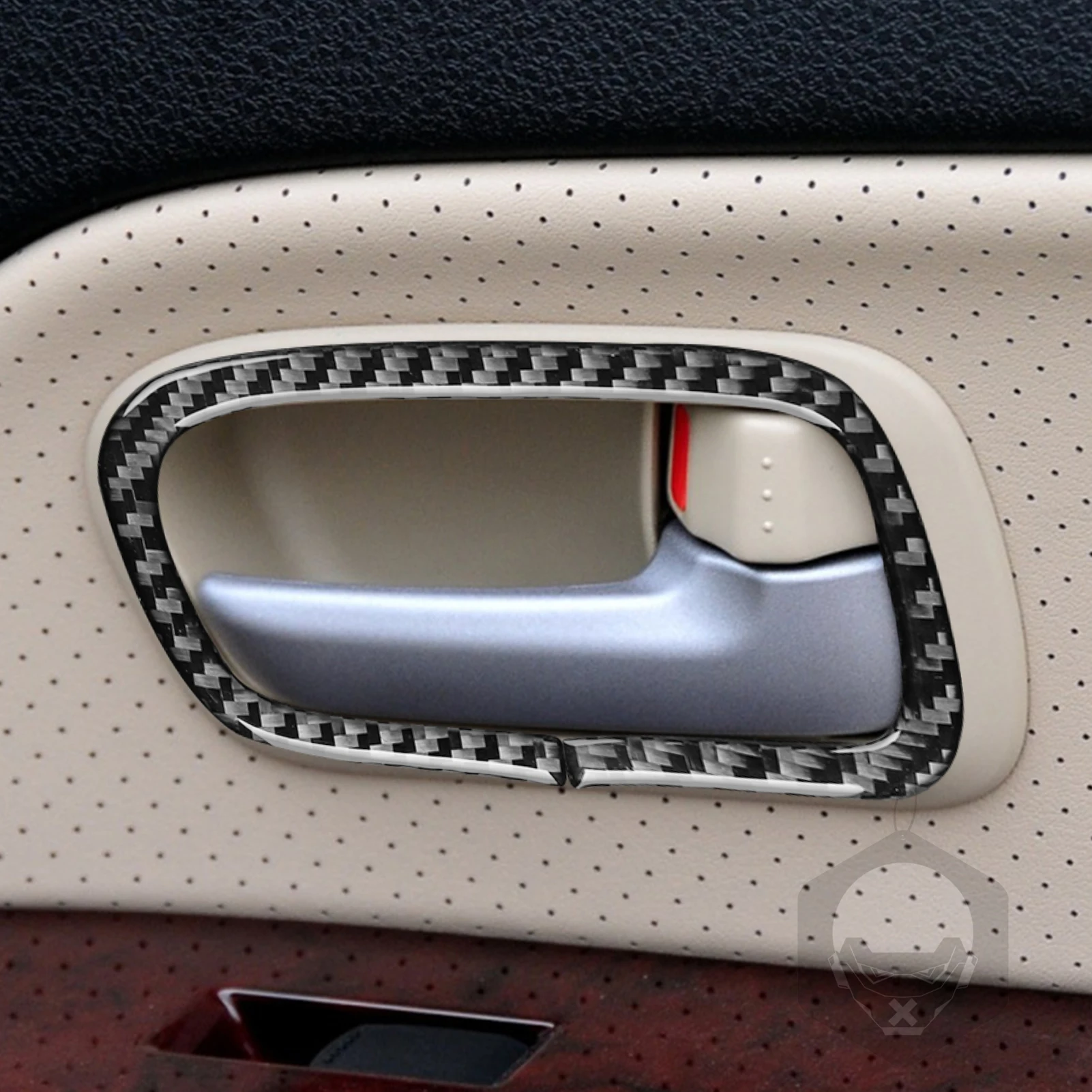 Внутренняя Панель дверной ручки из углеродного волокна для Suzuki Grand Vitara 2006-2013