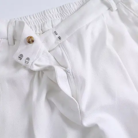 Tangada женские льняные вискозные брюки 4C0161