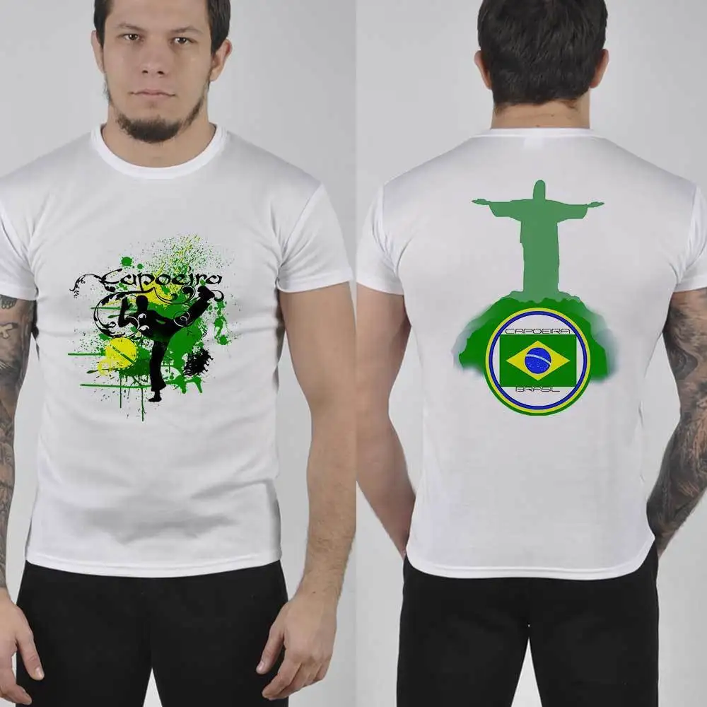 

Fashion Conception Design Brazilian Capoeira Fighter Art T-Shirt. Summer Cotton Short Sleeve O-Neck Mens T Shirt New S-3XL
