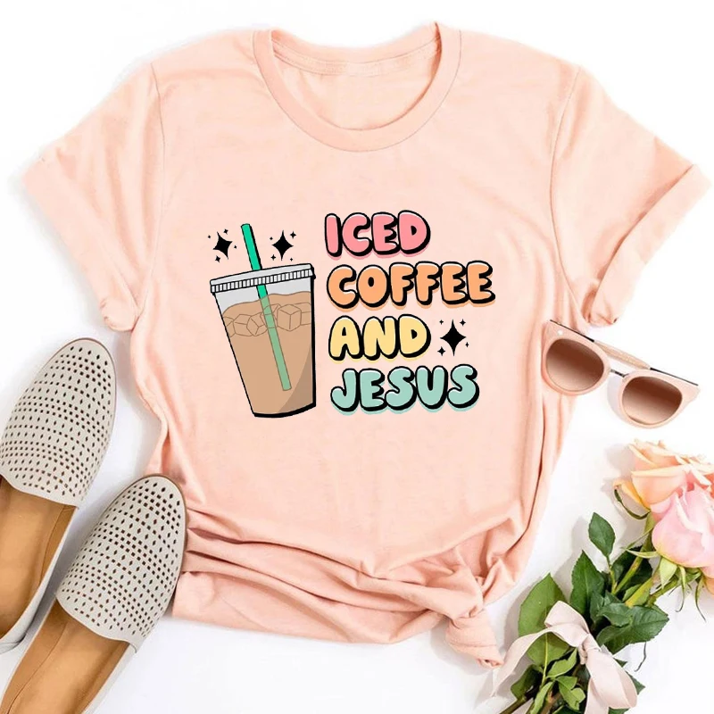 

Coffee Jesus Shirt Christian Shirts Faith Coffee Tee Coffee Lover Shirt Jesus Love Tee Cute Jesus Gift Mother's Day Shirt