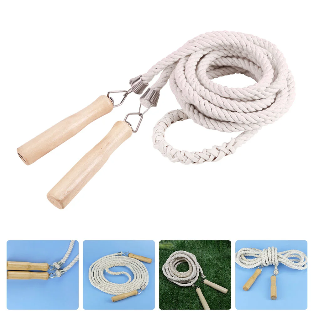 

Rope Skipping Jump Jumpingfitness Weighted Group Ropes Workout Exercise Team Indoor Wooden Double Kids Gym Handlepropfamily