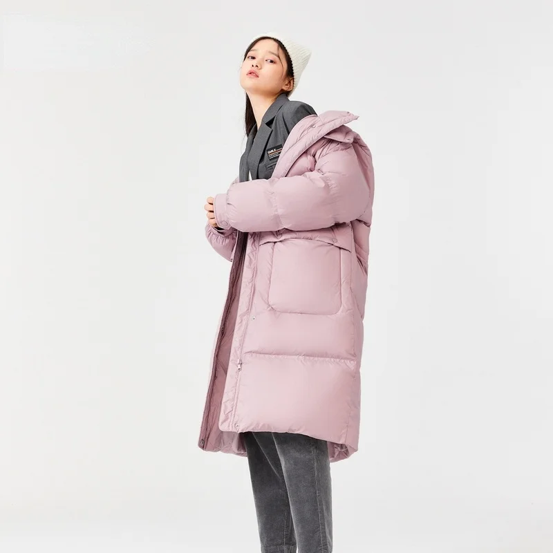 

FAKUNTN 2021 lunghe donna maniche flashlight giacca da зок ispessita in vita dolce nuovo cappotto sciolto invernale
