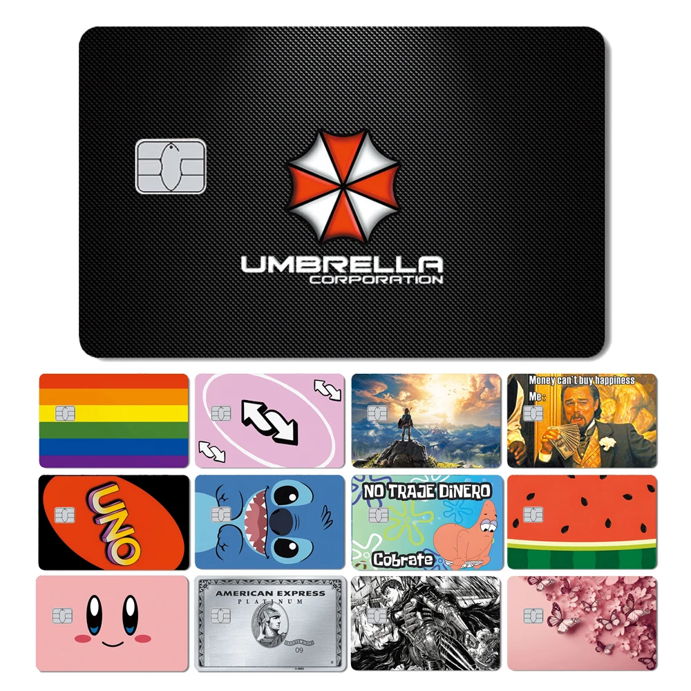 

Магическая Акула Ainime розовая девушка Радужное кольцо арбуз матовая пленка Обложка Наклейка для кредитной карты дебетовая карта