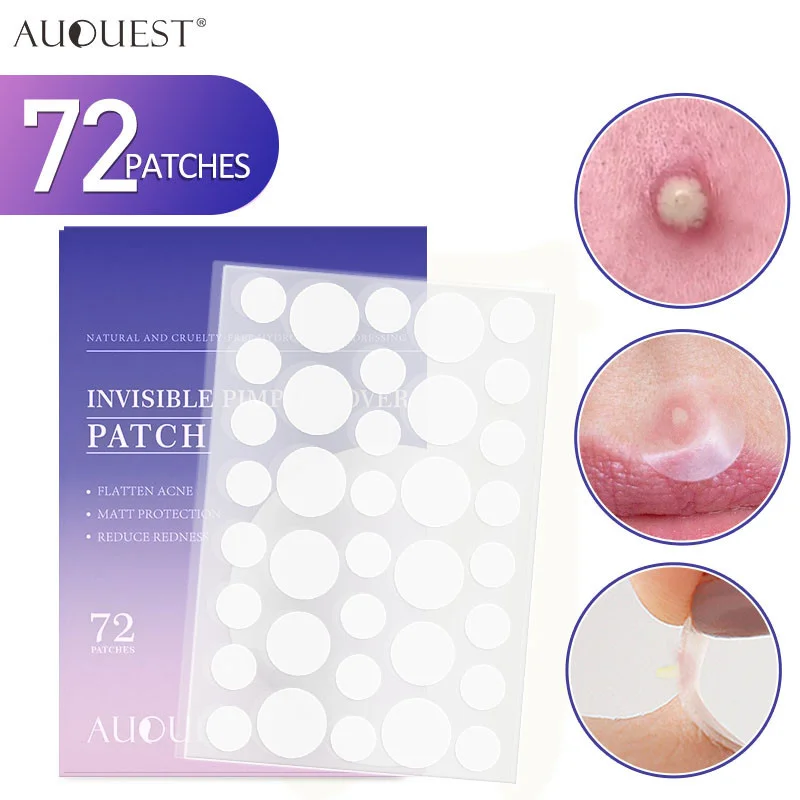 

Acne Patch Treatment Acne Mask Invisible Pore Waterproof Acne Patch Concealer Skin Tag Removal Face Beauty Tools Care 72pcs
