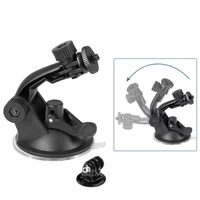glass suction cup action camera sport cam tripod mount for car record holder stand bracket for gopro hero8 7 6 5 yi2 accessories