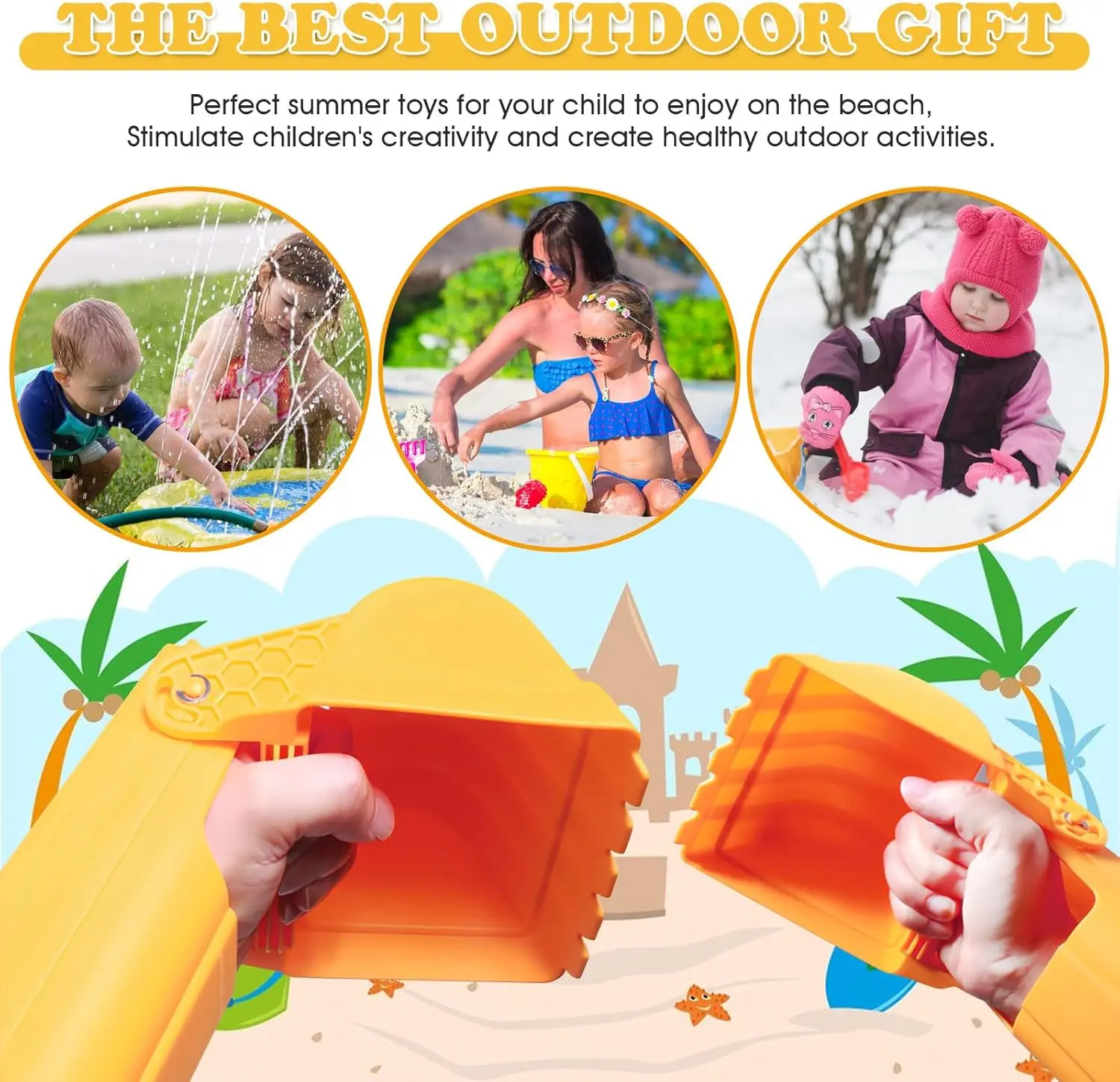 Детская Пляжная Игрушка Для Копания Большая Лопата Снега Инструмент С Лопатками