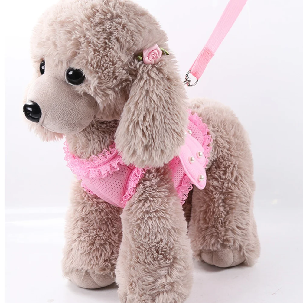 

Harness Dogpet Vest Cat Strapset Girl Puppy Leash Pulling Adjustableguinea Collar Smallleashes Bunny Rabbitkittenstraps