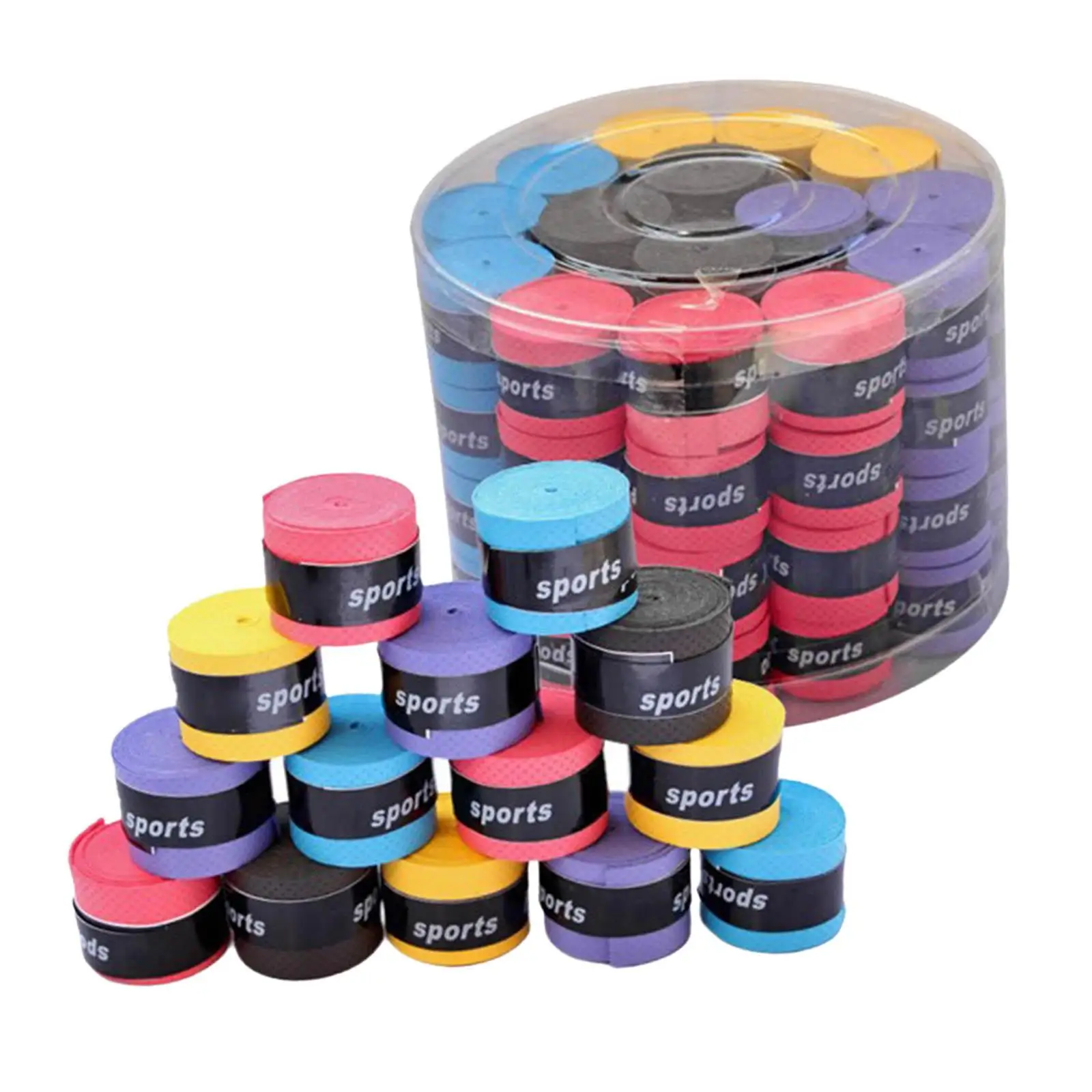 

Tennis Racquet Grip Sweat Band Replacement Wrap Rapidly Improve Anti Slip Absorbent for Fishing Rod Tape Players Adults Kids