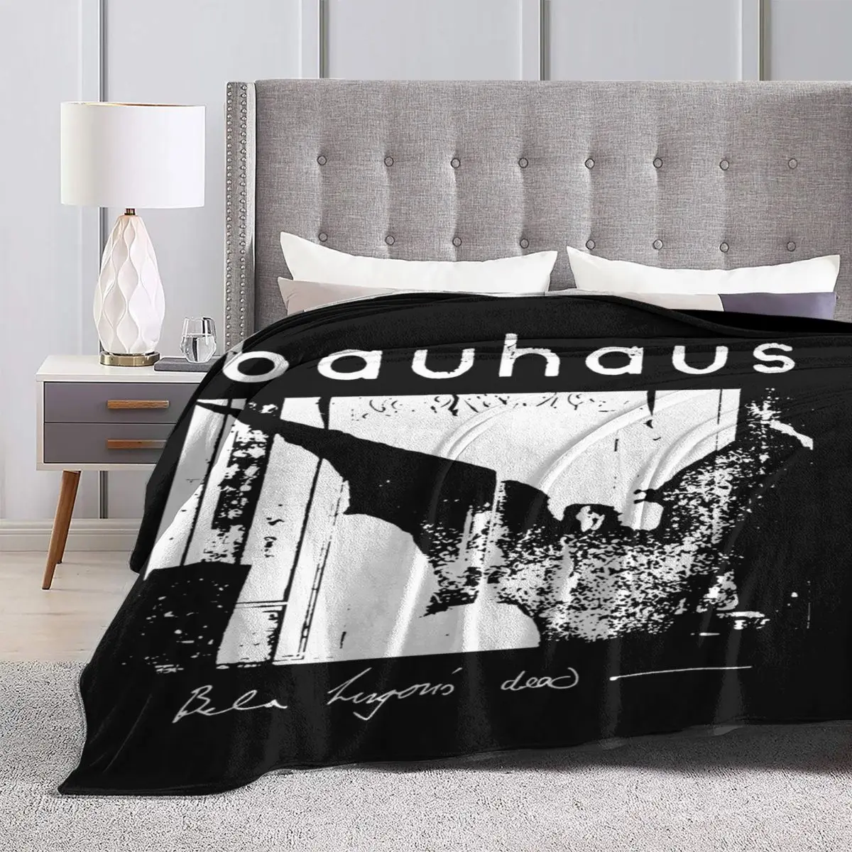 Bauhaus крылья летучая мышь Bela Lugos Is Dead альбом Merch одеяло коралловый флис плюшевый