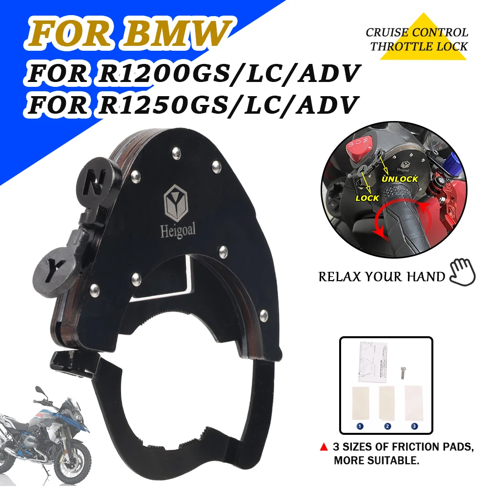 

Для BMW R1250GS ADV R 1200 1250 GS Adventure R1200GS LC аксессуары для мотоциклов круиз-контроль вспомогательный замок дроссельной заслонки руль