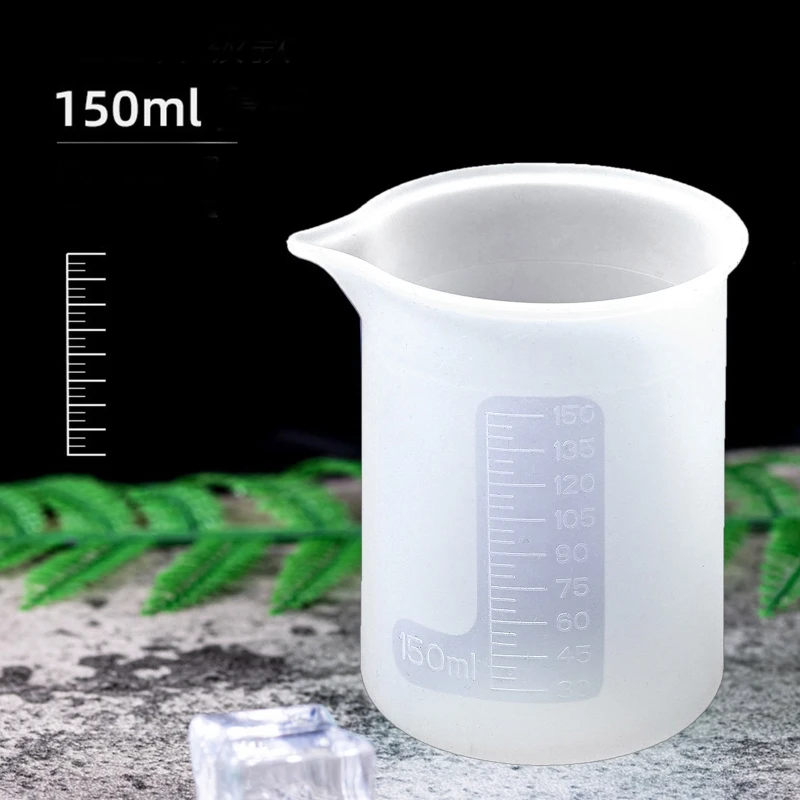 

Nonstick Silicone Mixing Cups Resin Measuring Cups Tool Epoxy Mixing Cup X3UD