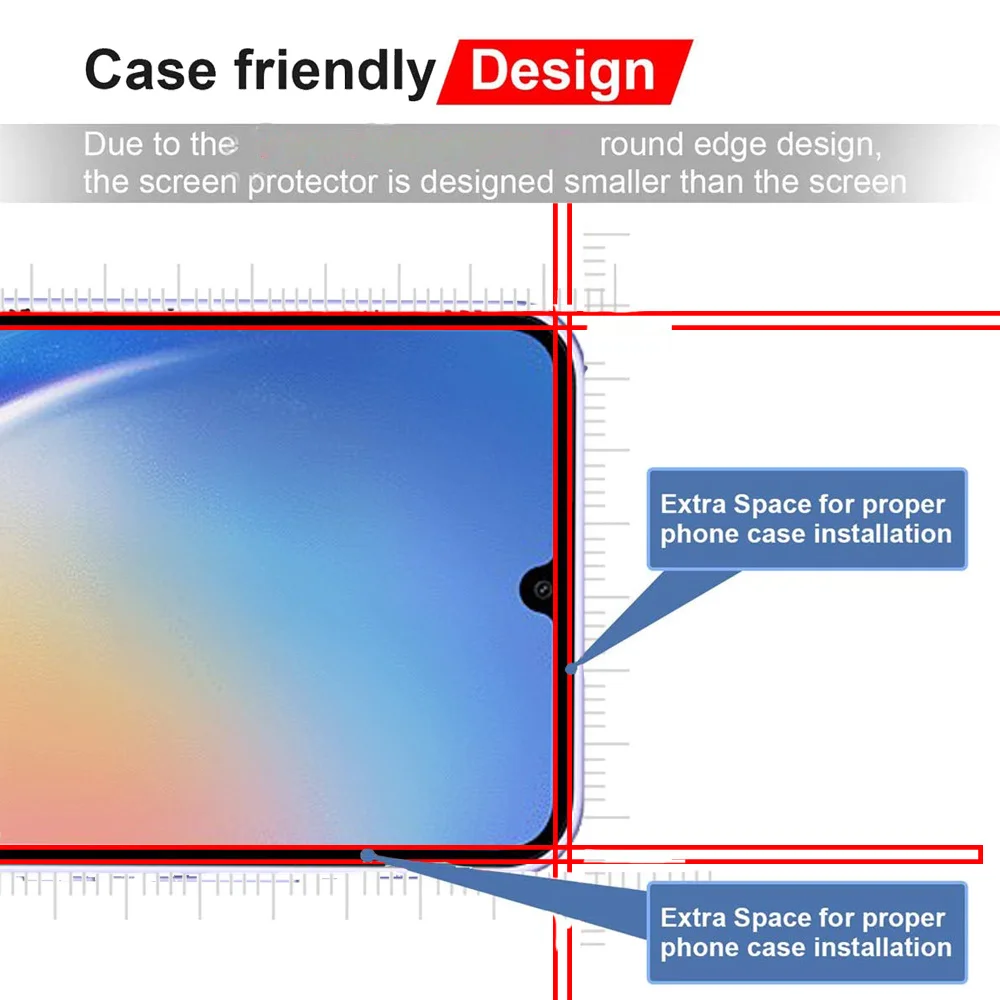 Pelicula,Front Tempered Glass For Samsung Galaxy A14 A34 A54 5G Screen Protector Samsung A53 A73 cristal templado SamsungA34 protector pantalla Samsung A-34 verre trempé Sansung A13 A23 A33 Camera Lens Film A-54 A-53