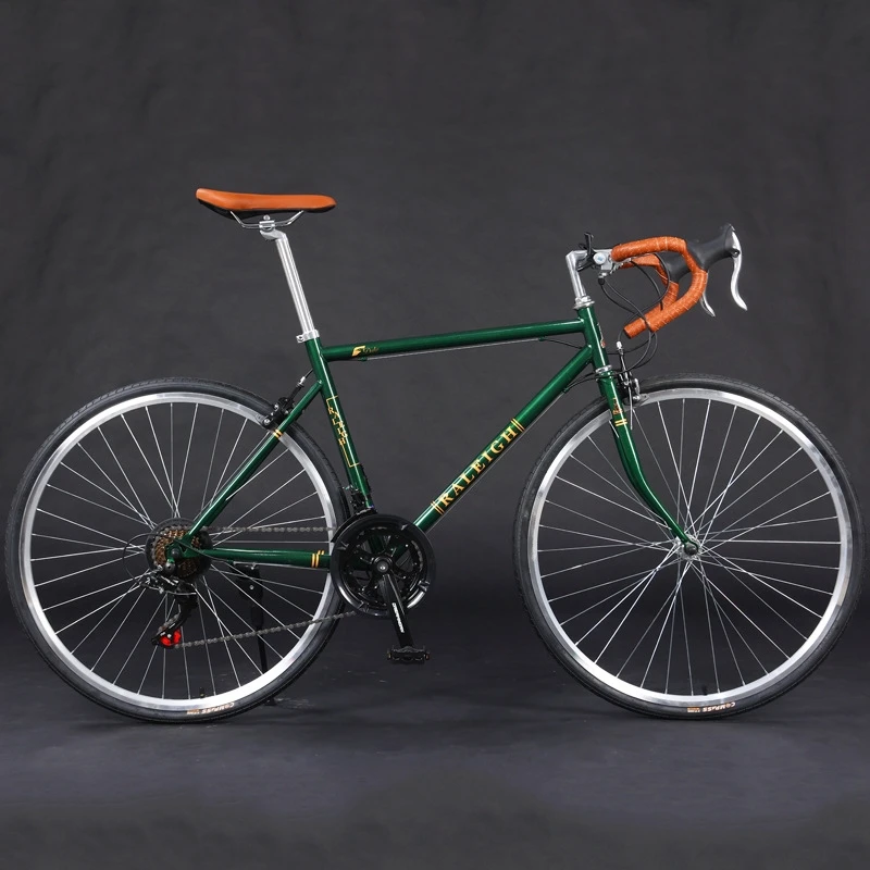

Retro road bicycle with variable speed handle 700c dual disc brake urban racing bike for student off-road cycling