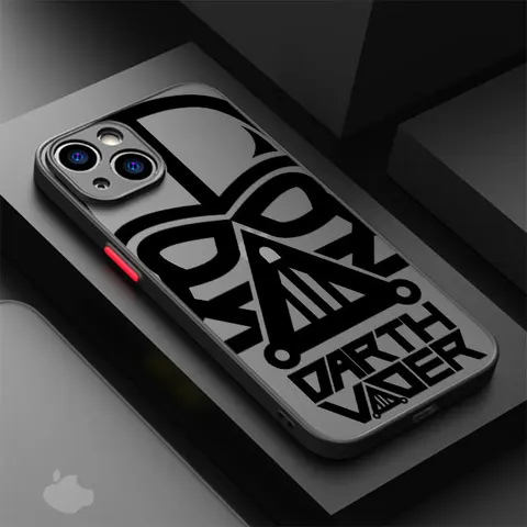 Чехол для Apple iPhone 15 14 13 11 12 Pro 7 XR X XS Max 8 Plus 6 6S SE 2022 14Pro черный матовый чехол для телефона Дарт Вейдер Звездные войны