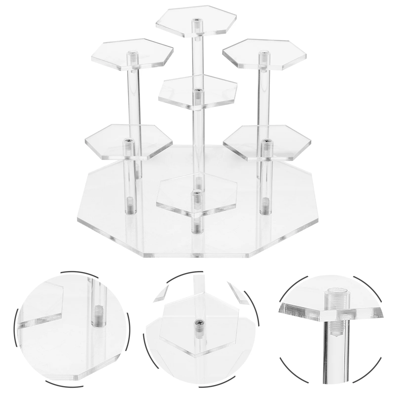 

Display Stand Acrylic Figures Rack Risers Organizertoy Holder Figure Showcase Collection Shelf Stands Riser Dessert Model Crafts