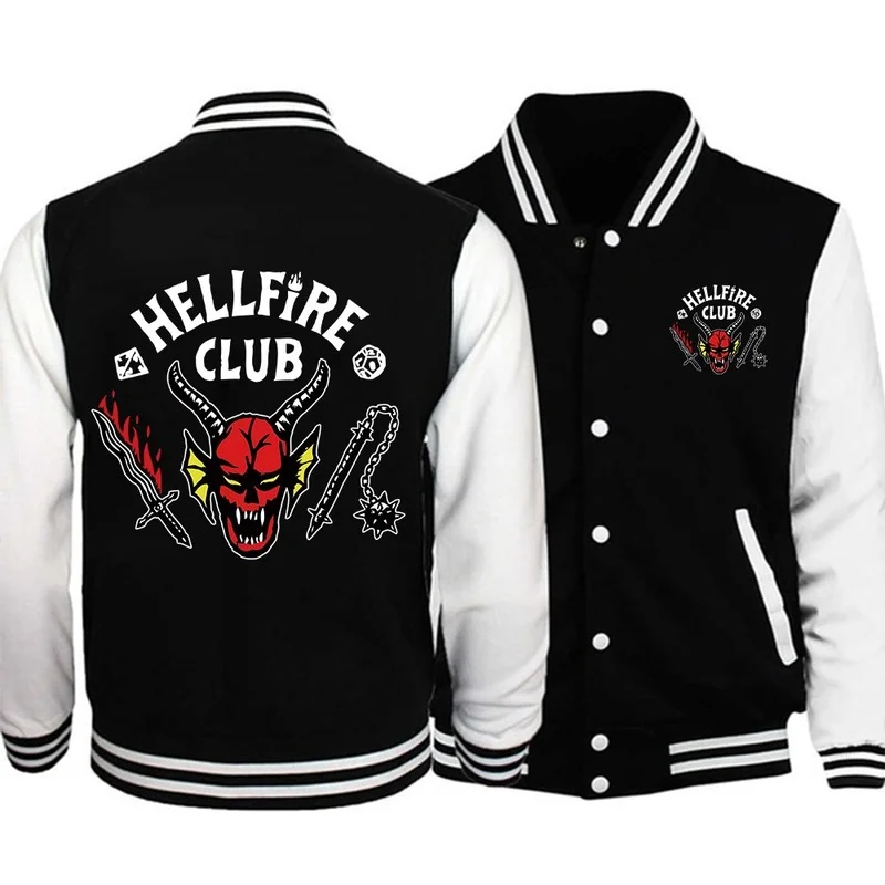 

2022 New Stranger Things 4 baseball uniform Women Men Couple Coat Autumn Streetwear Fashion Stranger Things 4 Jakcet