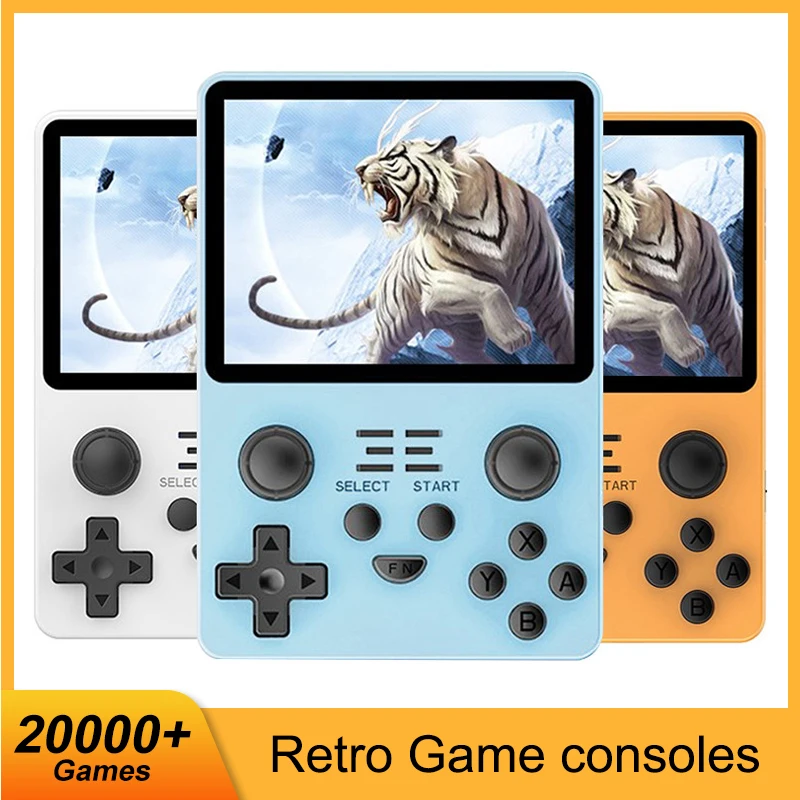 

25000 Games Powkiddy Rgb20S Retro Game Console Open Source System 3.5 Inch IPS Screen Handheld Video Game Console Player