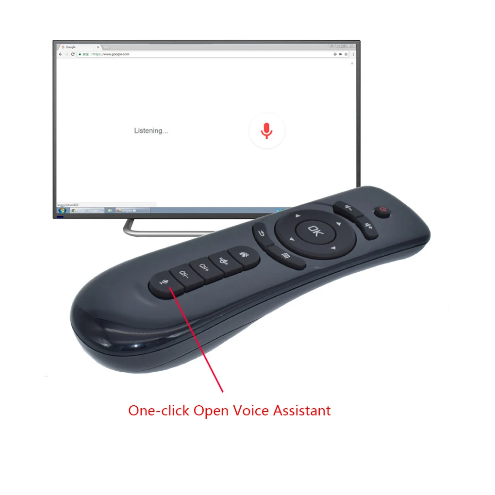 Replacement for Andriod TV Box PC 2.4Ghz Wireless Game Keyboard Fly Air Mouse Gaming Keyboard Remote Control