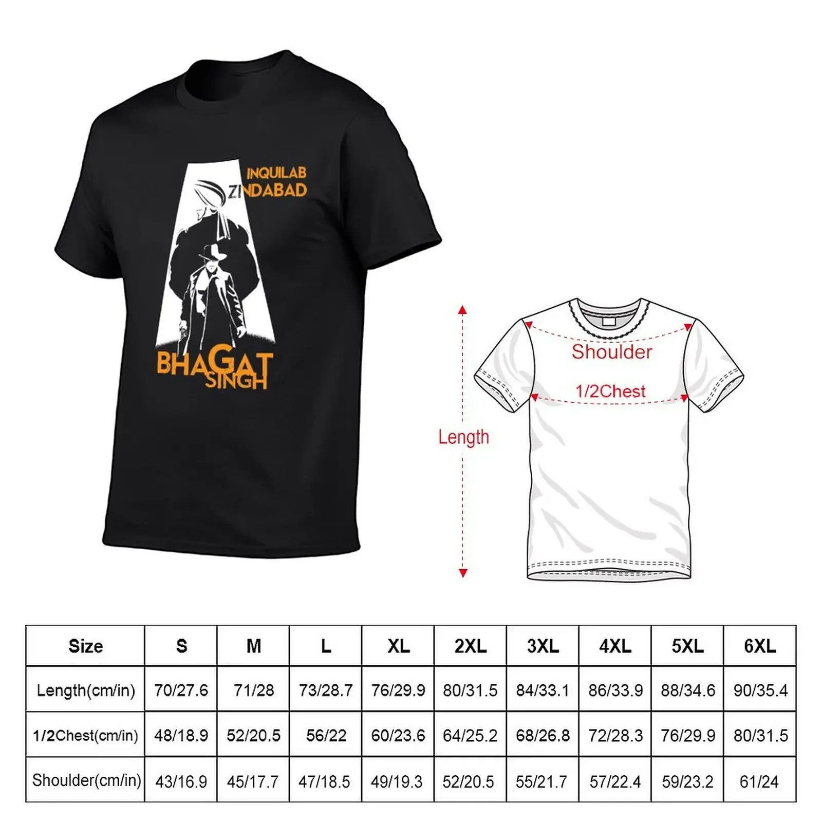 Футболка Bhagat Singh Ji футболка с аниме большого размера летний топ больших размеров