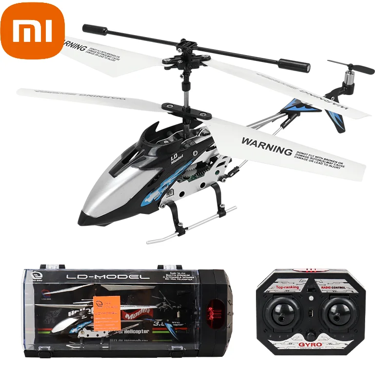 

Xiaomi 3.5CH Alloy Remote Control Helicopter with Light USB Charging Children Toys RC Airplane Drone Toys for Boy Kids Aircraft