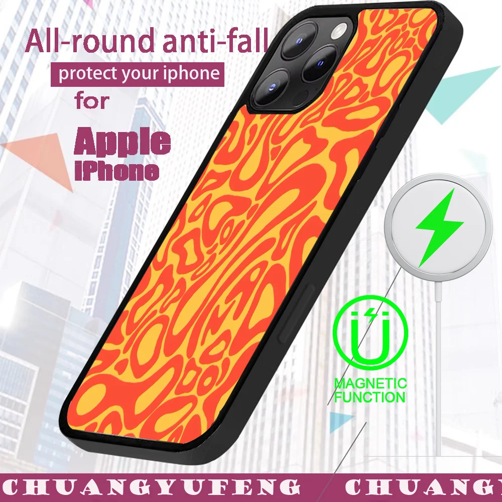 L-lando helmet in orange Phone Case For iPhone 16 15 14 13 12 11 Pro Max Plus Mini Magsafe Mirror Wireless Magnetic Cover