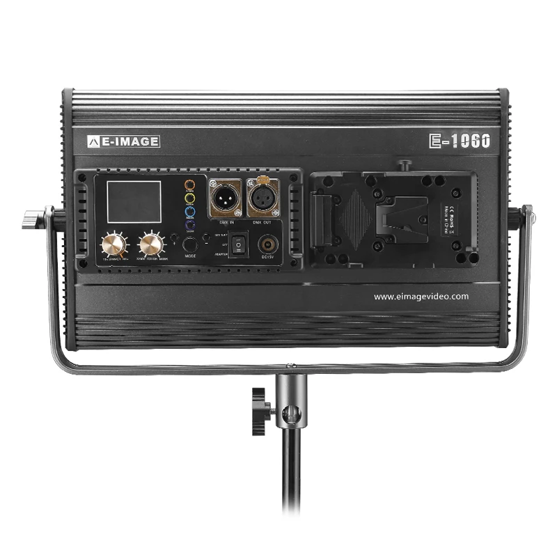 E-IMAGE 60w CRI95 1056PCS E-1060 photo video studio film panel светодиодный DMX с barndoor