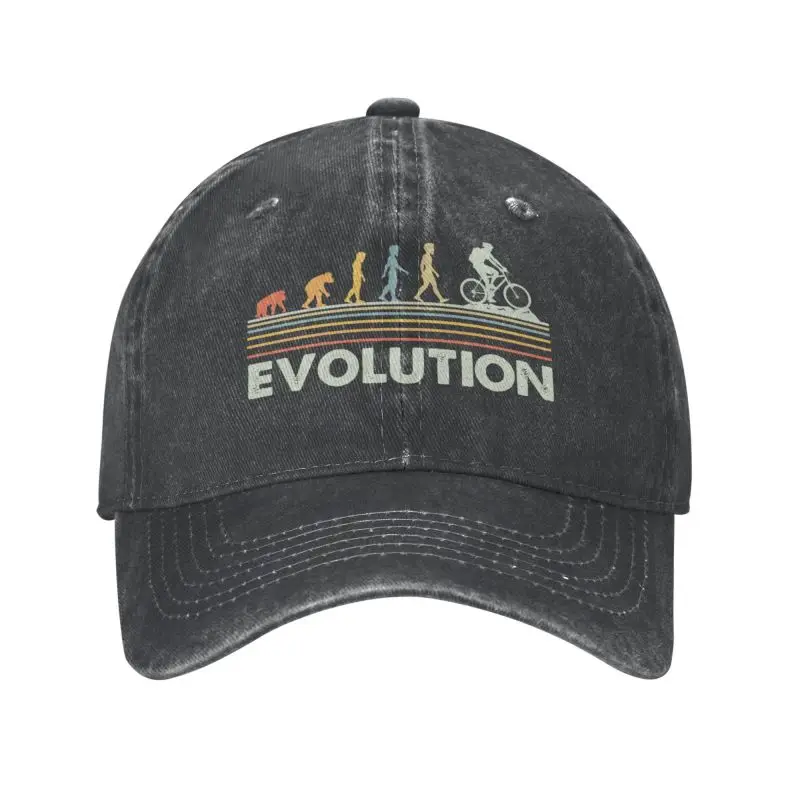 

Personalized Cotton Funny Mountain Bike Evolution Baseball Cap Sports Women Men's Adjustable MTB Biker Cyclist Dad Hat Autumn