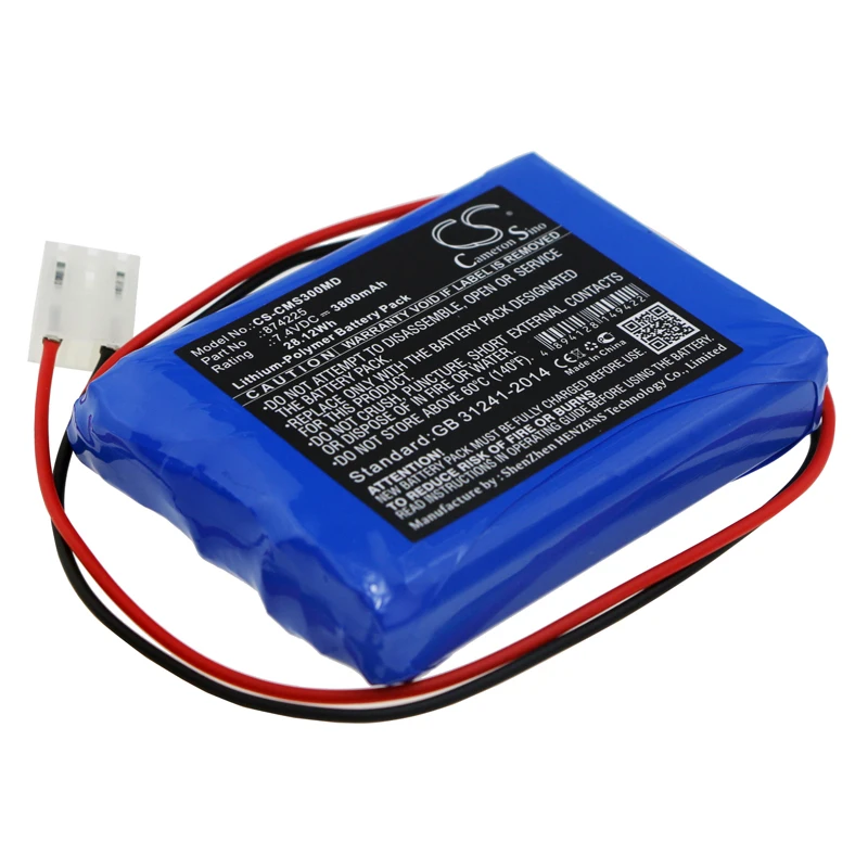 

CS 3800mAh / 28.12Wh battery for CONTEC ECG-300G, ECG300GT 874225
