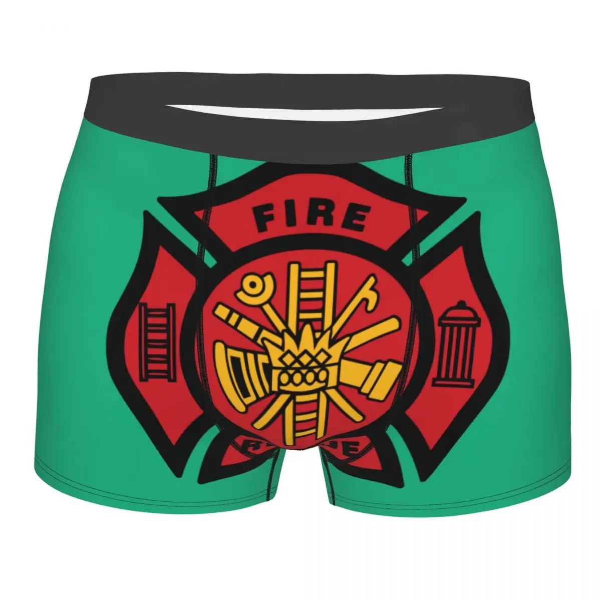 

Трусы-боксеры мужские стрейчевые, модное нижнее белье для пожарных и спасательных