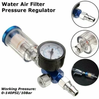 air compressor oil water separator filter regulator trap airbrush pressure reducing valve w paint gauge t1y t5x0