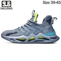 saludas sports shoes for men breathable walking comfort tennis running shoes blade slip on casual shoes bright fashion sneakers