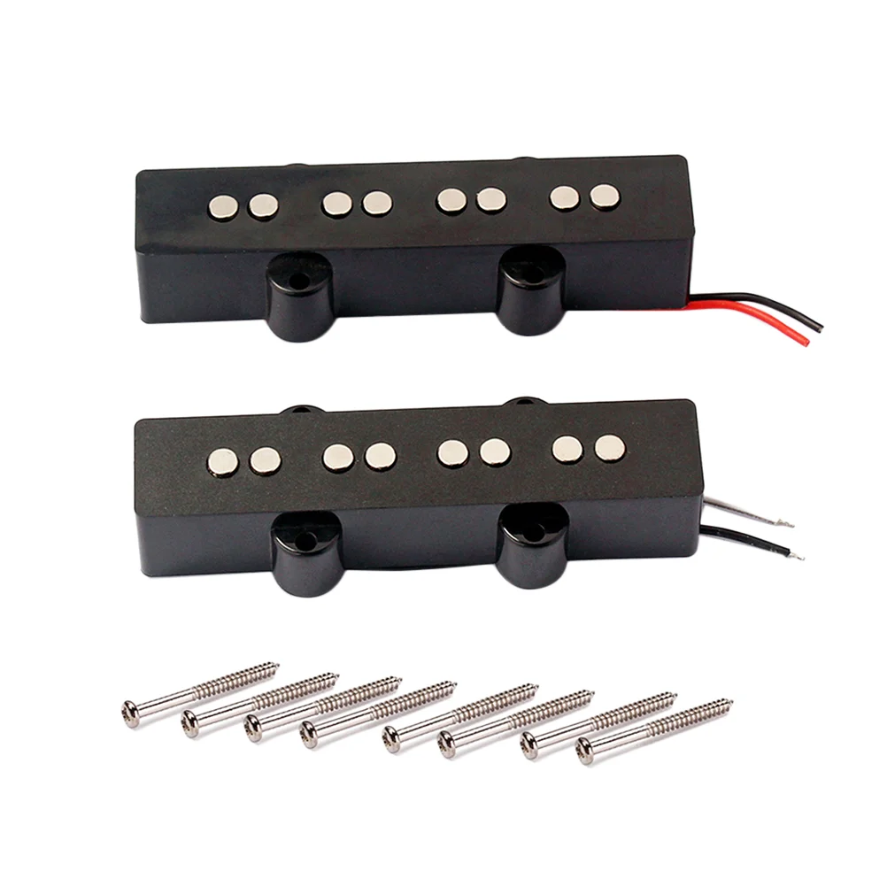 4 String Electric Bass Pickups Bridge Neck Set for Jazz Guitar Open Style Parts and Accessories GMB07 |