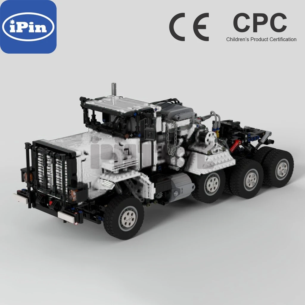 

Moc-41221 haoshike Oshkosh m911 military heavy-duty transport vehicle splicing building block technology assembly Boy Gift