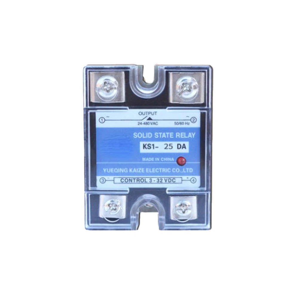 

SSR-25DA 25A твердотельные реле 220V AC выход 3-32V DC to 24-480 V AC 12V твердотельное реле модульный переключатель SSR 25A