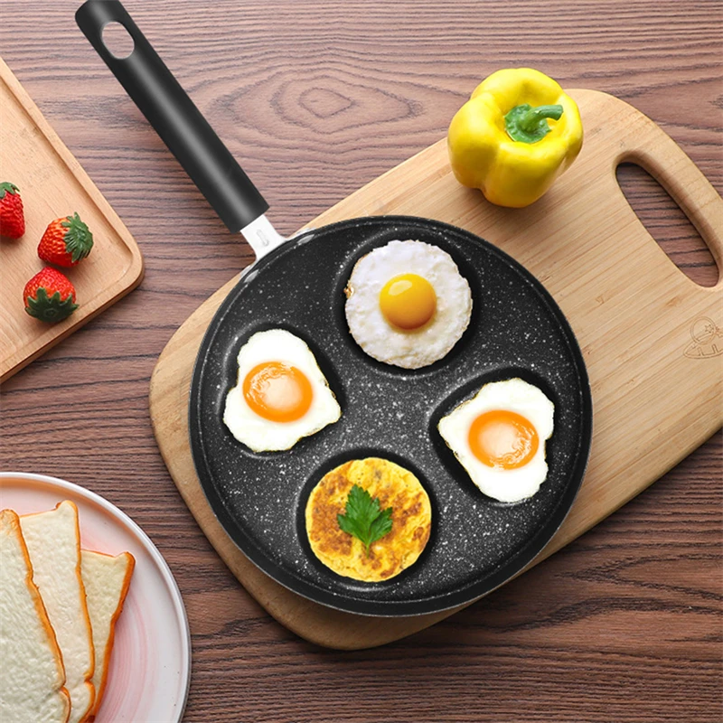 

Four-Hole Kitchen Supplies Pan Poached Egg Omelette Non-Stick Pan Porous Egg Burger Pie Pan Love Egg Pan Kitchen Accessories