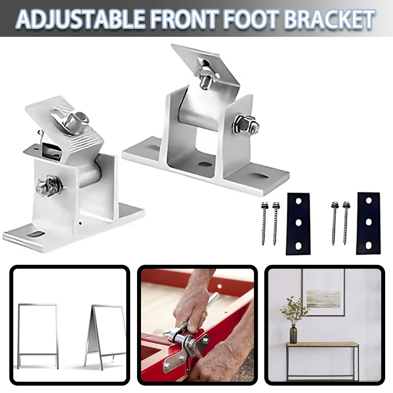 Stainless Steel Solar Panel Mounting Module Bracket PV Individually Adjustable Flat Roof Mounting Assembly Aluminum Bracket