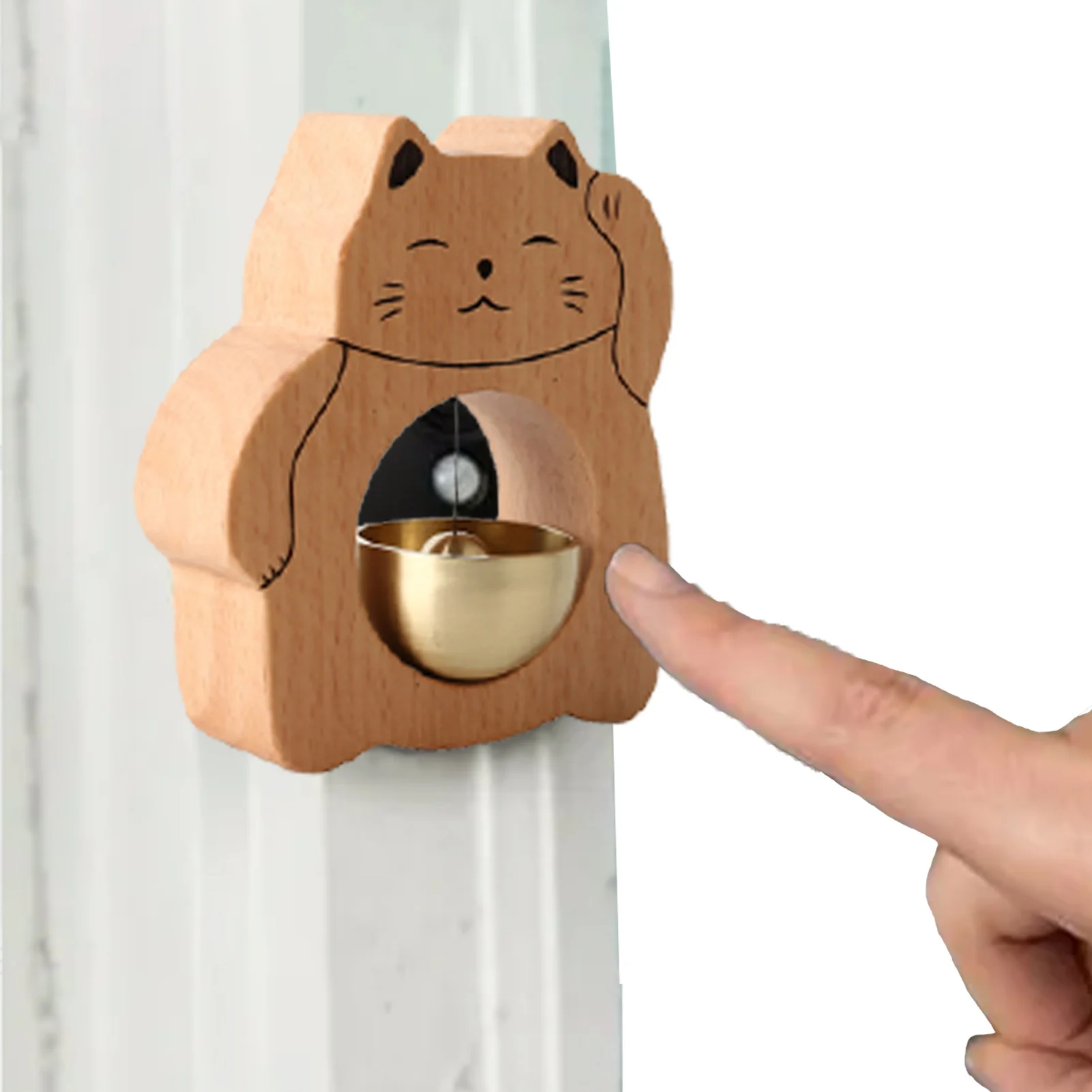 

Колокольчик для открывания двери, для деловых встреч, с изображением кошки, подходит для дверей, окон и холодильников