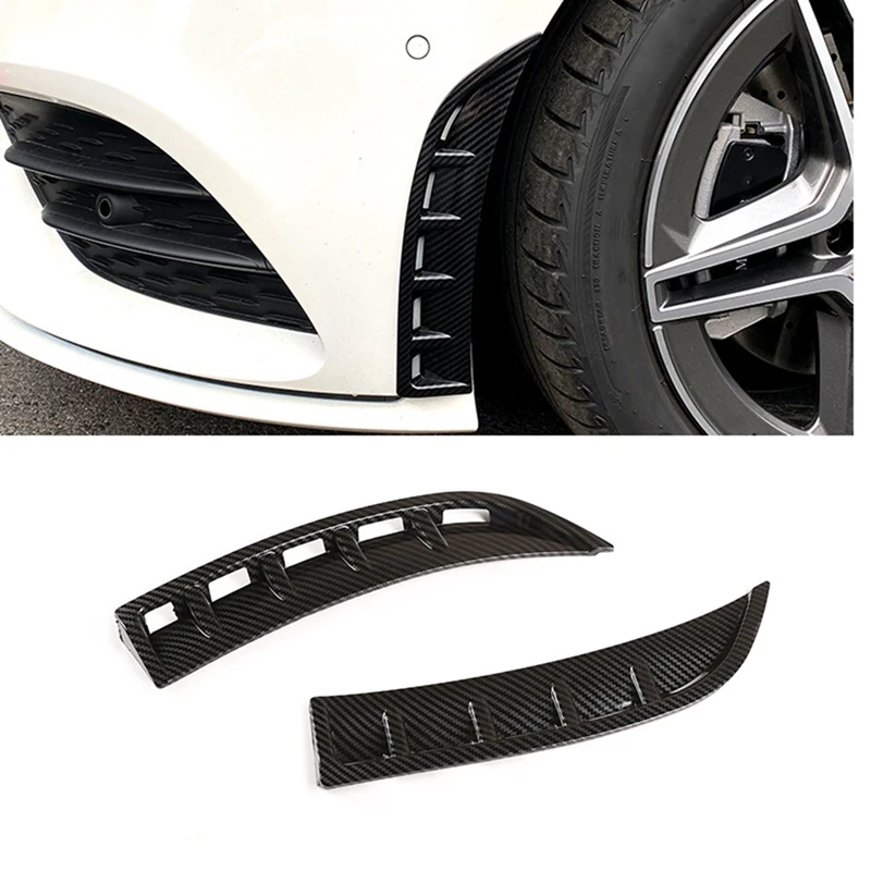 

For Benz CLA Class C118 CLA180 CLA200 2020 2021 Front Bumper Air Vent Cover Trim Splitter Spoiler Sticker Accessories