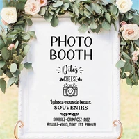 photobooth sign borad stickers vinyl souvenirs photos wall decals wedding birthday party decoration french mariage murals hw010