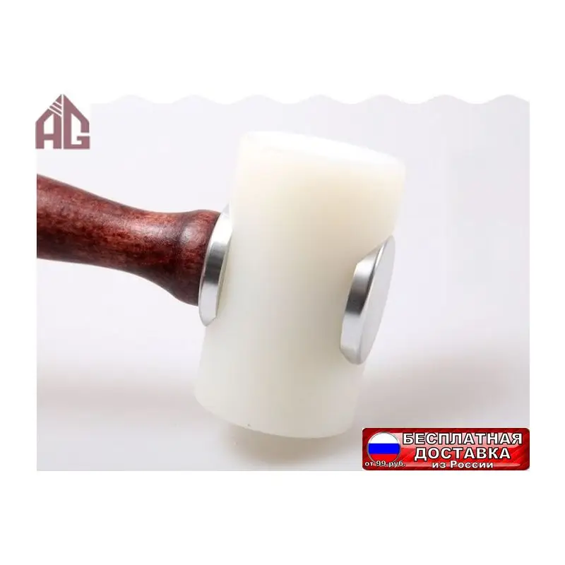 Молоток Aige нейлоновый Т-образный алюминиевая/деревянная ручка |