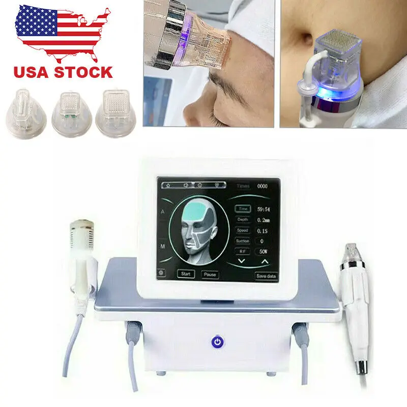 

2 in 1 Fractional RF Microneedling Machine With Ice Hammer Shrink Pores Acne Treatment Stretch Marks Remover Micro-needle Device