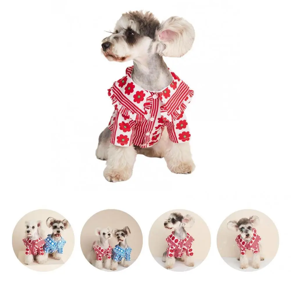 

Cotton Convenient Decorative Fine Knitted Pet Clothes Fadeless Dog Shirt Durable Pet Accessories