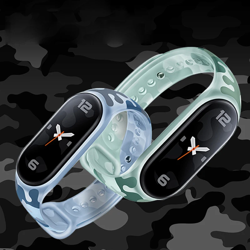 

Ремешок спортивный сменный силиконовый для Xiaomi Mi Band 6 5 7 4 3