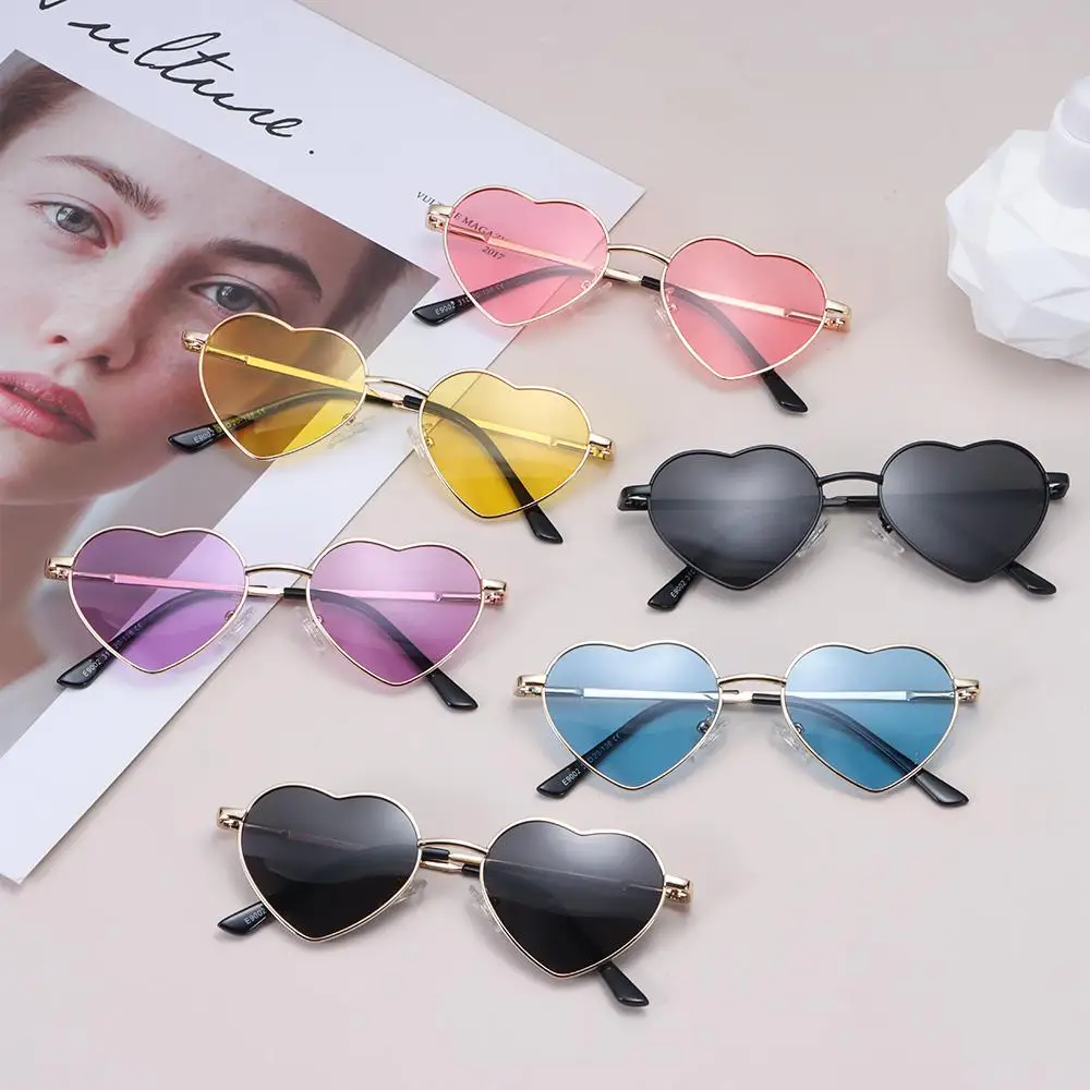

Cute Children's Shades 5-10 Years Girls Sun Glasses Heart Sunglasses for Kids Polarized Heart-Shaped