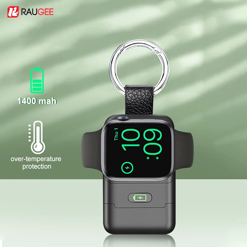 charger for apple watch 7 type c portable 1400mah magnetic wireless charging for apple watch 6 5 4 3 iwatch usb charger raugee free global shipping