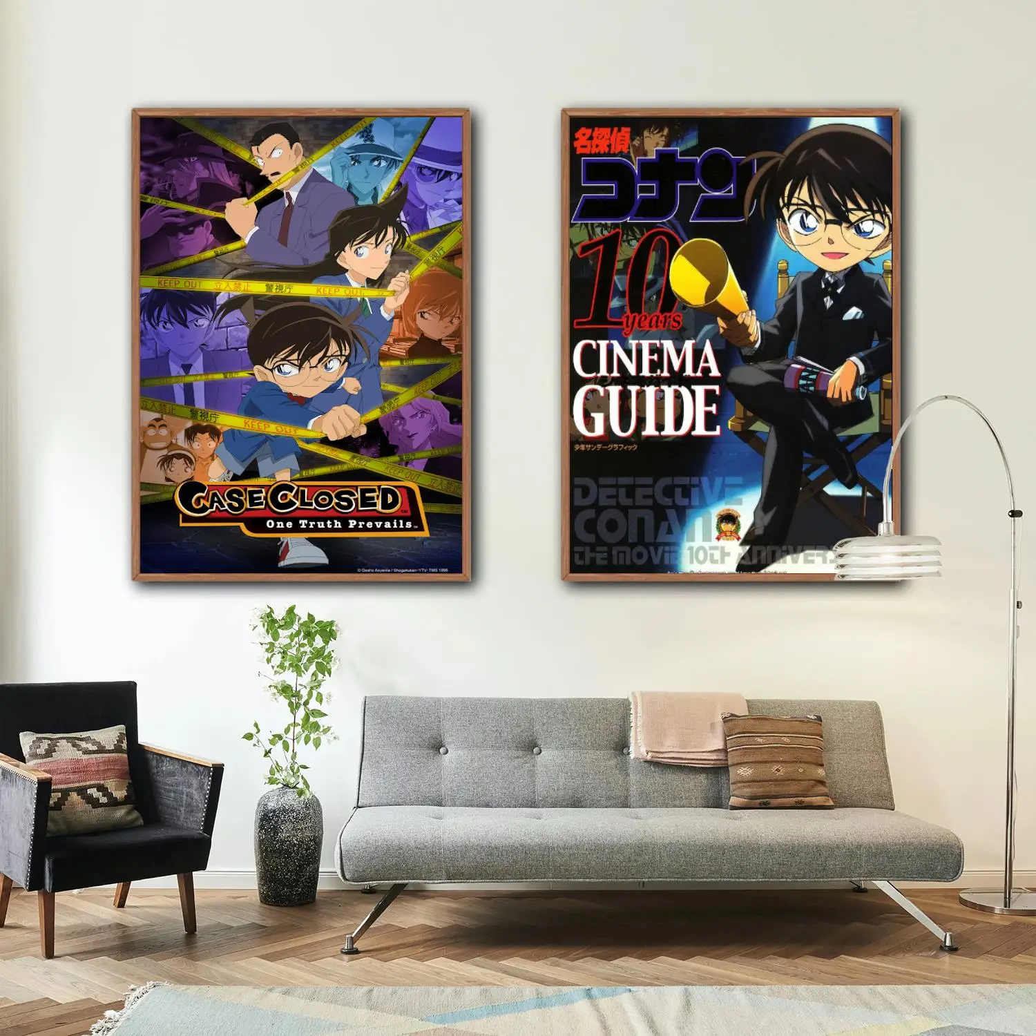 

detective conan manga Decorative Painting Canvas 24x36 Poster Wall Art Living Room Posters Bedroom Painting