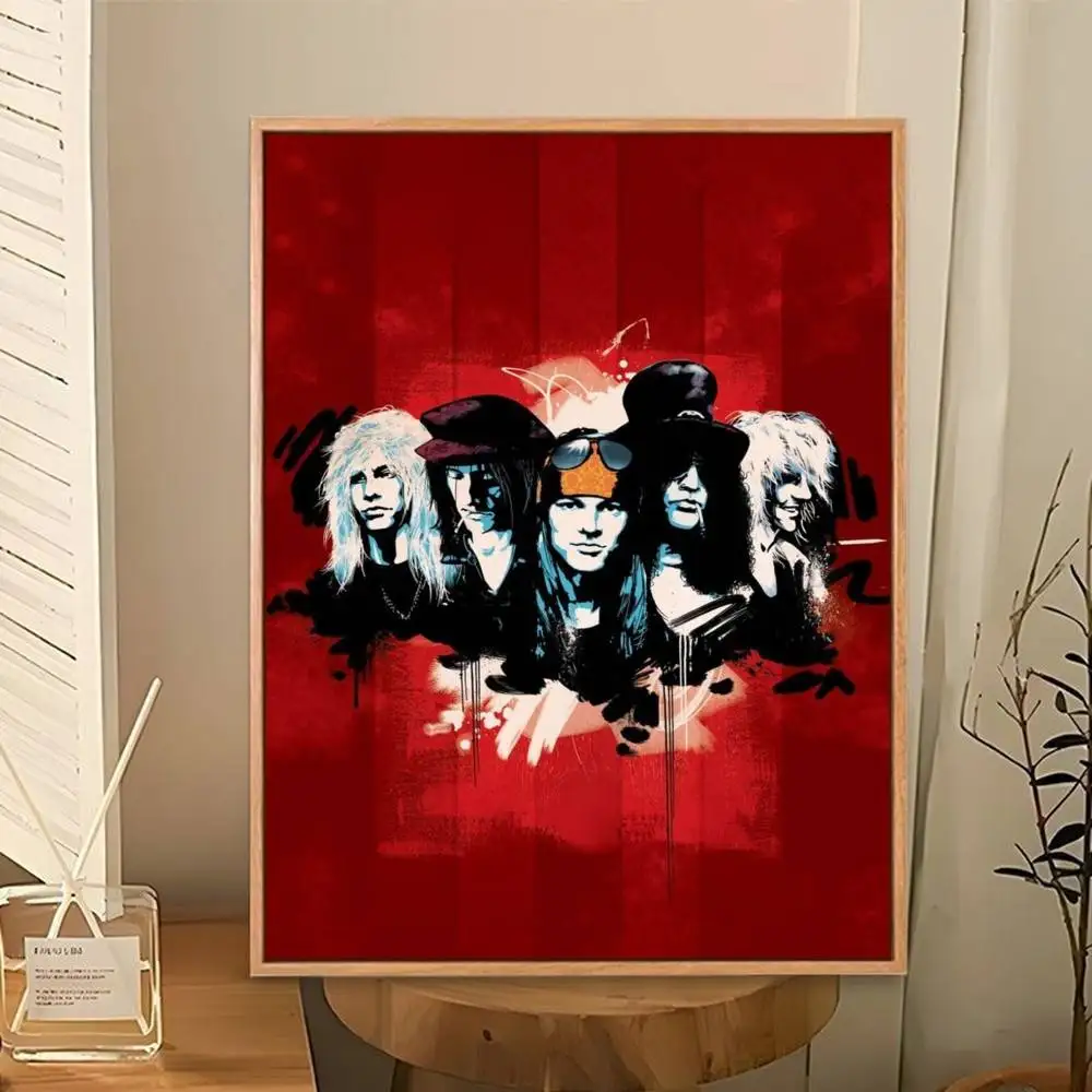 Фото Постер G-Guns N R-Roses, идеальный космический стикер, самоклеящийся, для офиса, домашнего кинотеатра, настенный декор, стильный подарок №4