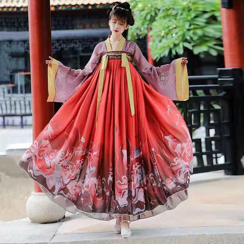 Карнавал на Хэллоуин ханьфу Женская традиционная одежда в древнем китайском