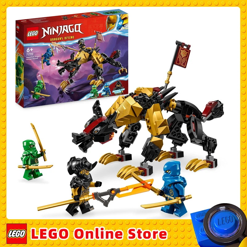 

LEGO 71790 NINJAGO Imperial Dragon Hunter Hunting Dog Buildable Monster Toy for Children Boys and Girls 3 Minifigures